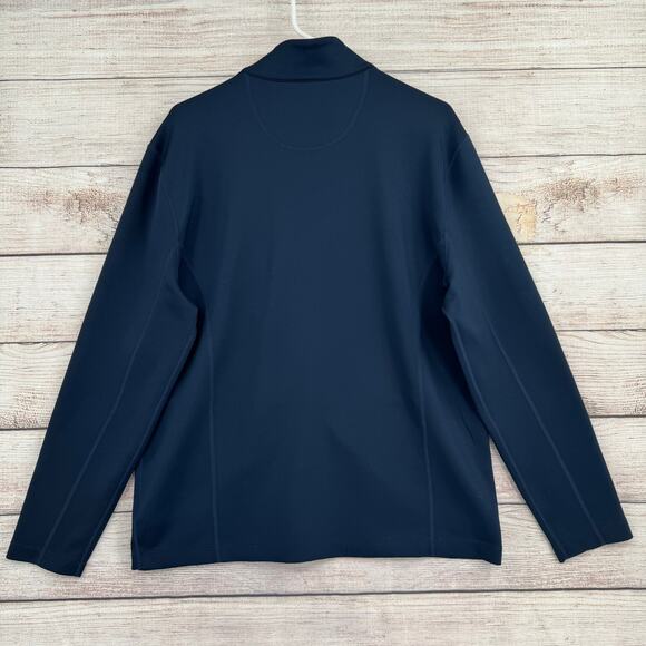 UNTUCKit Dashwood Full Zip Performance Jacket Mens Large Navy Blue - Picture 2 of 13